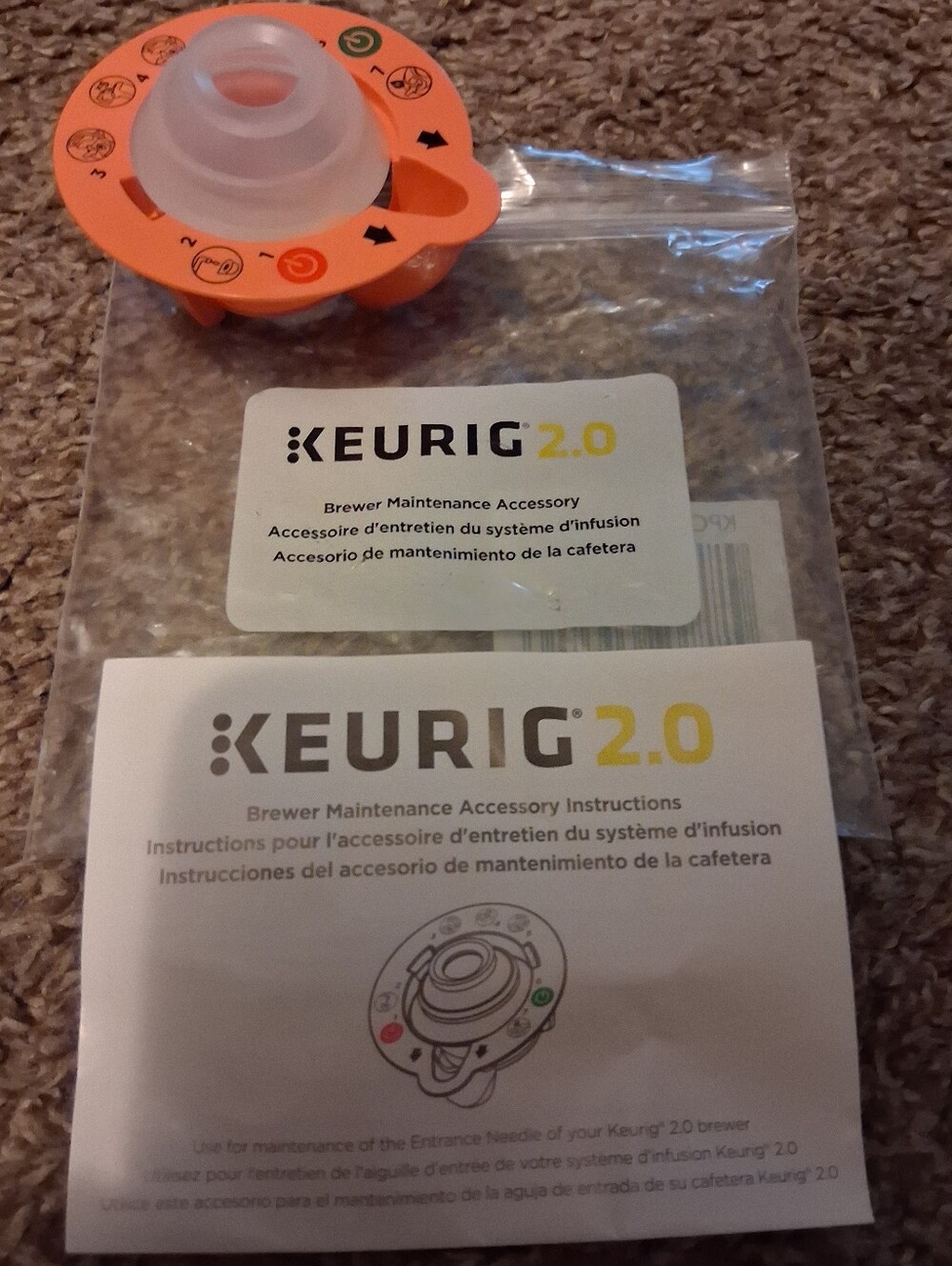 Keurig 2.0 Brewer Maintenance Accessory - Orange